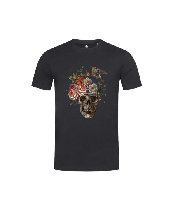 T-Shirt Skull & flowers