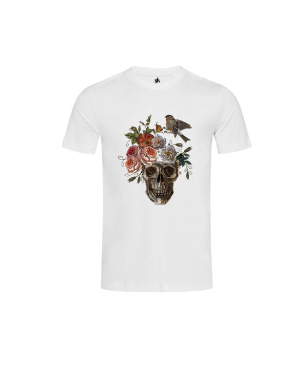 T-Shirt Skull & flowers